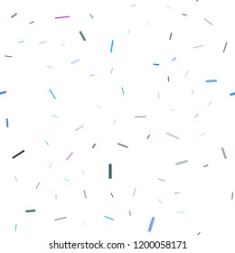 Light Blue, Red vector seamless texture with colored lines. Shining colored illustration with narrow lines. Smart design for your business advert.