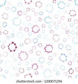 Light Blue, Red vector seamless backdrop with dots. Abstract illustration with colored bubbles in nature style. Completely new template for your brand book.