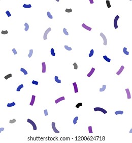 Light Blue, Red vector seamless pattern with bent lines. A sample with blurred bubble shapes. A completely new template for your business design.