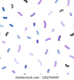 Light Blue, Red vector seamless template with bent ribbons. Shining illustration, which consist of blurred lines, circles. A new texture for your  ad, booklets, leaflets.