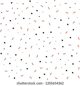 Light Blue, Red vector seamless backdrop with dots and lines. Decorative design in abstract style with triangle structure. Pattern for design of fabric, wallpapers.