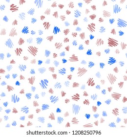 Light Blue, Red vector seamless cover with stright stripes. Shining colored illustration with sharp stripes. Pattern for ads, posters, banners.
