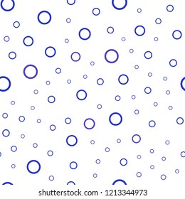 Light Blue, Red vector seamless texture with disks. Blurred decorative design in abstract style with bubbles. Completely new template for your brand book.