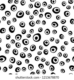 Light Blue, Red vector seamless template with spots. Colorful illustration with blurred circles in nature style. Pattern for trendy fabric, wallpapers.