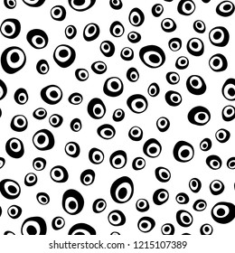 Light Blue, Red vector seamless pattern with spheres. Colorful illustration with blurred circles in nature style. Trendy design for wallpaper, fabric makers.