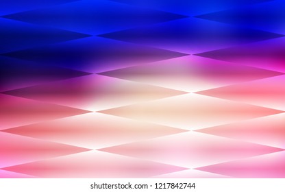 Light Blue, Red vector seamless background with rectangles. Glitter abstract illustration with rectangular shapes. Trendy design for wallpaper, fabric makers.