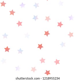 Light Blue, Red vector seamless pattern with christmas stars. Decorative shining illustration with stars on abstract template. The pattern can be used for wrapping gifts.