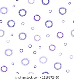 Light Blue, Red vector seamless cover with spots. Blurred decorative design in abstract style with bubbles. Completely new template for your brand book.