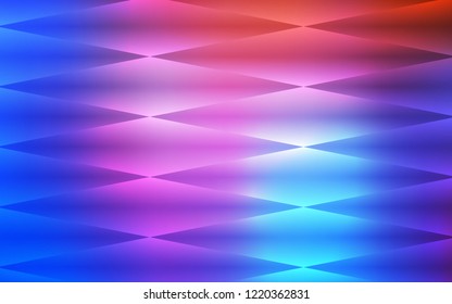 Light Blue, Red vector seamless template with crystals, rectangles. Illustration with set of colorful rectangles. Pattern for trendy fabric, wallpapers.