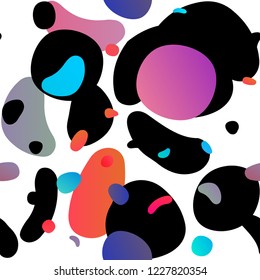 Light Blue, Red vector seamless layout with circle spots. Abstract illustration with colored bubbles in nature style. Pattern for design of fabric, wallpapers.