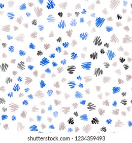 Light Blue, Red vector seamless texture with colored lines. Decorative shining illustration with lines on abstract template. The pattern for ad, booklets, leaflets.
