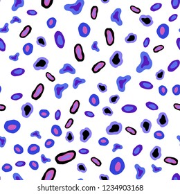 Light Blue, Red vector seamless layout with circle shapes. Blurred decorative design in abstract style with bubbles. Template for business cards, websites.