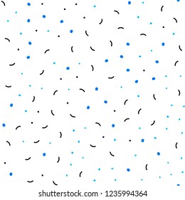 Light Blue, Red vector seamless background with bubbles, lines. Abstract illustration with colorful discs and triangles. Pattern for design of fabric, wallpapers.