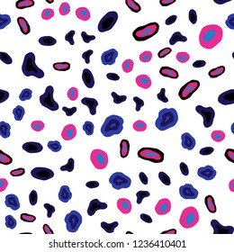 Light Blue, Red vector seamless layout with circle shapes. Modern abstract illustration with colorful water drops. Pattern for design of window blinds, curtains.