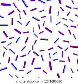 Light Blue, Red vector seamless, isometric template with repeated sticks. Lines on blurred abstract background with gradient. Design for textile, fabric, wallpapers.
