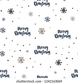 Light Blue, Red vector seamless texture with colored snowflakes. Modern geometrical abstract illustration with snowflakes. Pattern for design of window blinds, curtains.