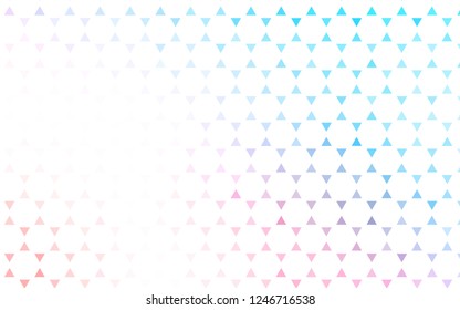 Light Blue, Red vector seamless pattern in polygonal style. Modern abstract illustration with colorful triangles. Pattern for design of window blinds, curtains.