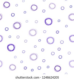 Light Blue, Red vector seamless background with bubbles. Beautiful colored illustration with blurred circles in nature style. Pattern can be used for beautiful websites.