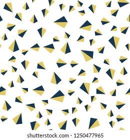 Light Blue, Red vector seamless, isometric layout with lines, triangles. Illustration with set of colorful triangles. Design for wallpaper, fabric makers.