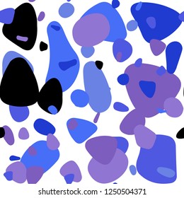 Light Blue, Red vector seamless pattern with spheres. Abstract illustration with colored bubbles in nature style. Template for business cards, websites.