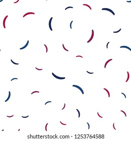 Light Blue, Red vector seamless background with bent lines. Colorful abstract illustration with gradient lines. A completely new template for your design.