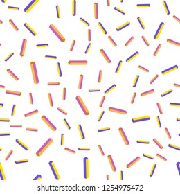 Light Blue, Red vector seamless, isometric texture with colored lines. Shining colored illustration with sharp stripes. Texture for window blinds, curtains.