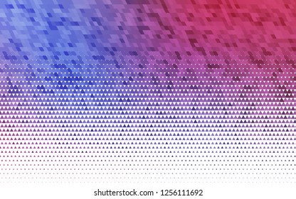 Light Blue, Red vector seamless cover in polygonal style. Beautiful illustration with triangles in nature style. Pattern for trendy fabric, wallpapers.