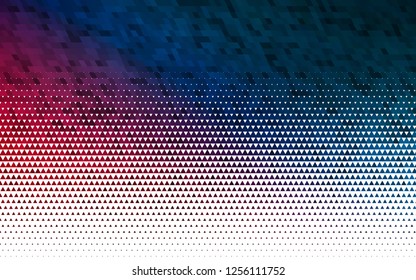 Light Blue, Red vector seamless layout with lines, triangles. Decorative design in abstract style with triangles. Template for business cards, websites.