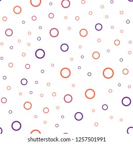 Light Blue, Red vector seamless texture with disks. Glitter abstract illustration with blurred drops of rain. Pattern can be used for futuristic ad, booklets.