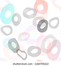 Light Blue, Red vector seamless background with bubbles. Blurred decorative design in abstract style with bubbles. Design for textile, fabric, wallpapers.