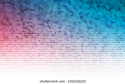 Light Blue, Red vector seamless backdrop with lines, triangles. Modern abstract illustration with colorful triangles. Design for textile, fabric, wallpapers.