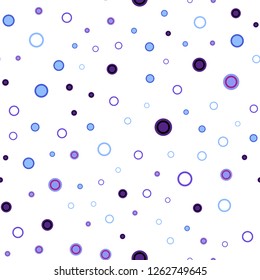 Light Blue, Red vector seamless backdrop with dots. Beautiful colored illustration with blurred circles in nature style. Pattern for design of fabric, wallpapers.