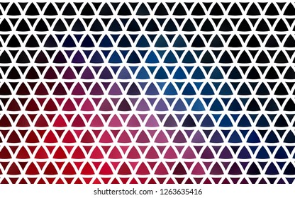 Light Blue, Red vector seamless cover in polygonal style. Abstract gradient illustration with triangles. Pattern for design of window blinds, curtains.