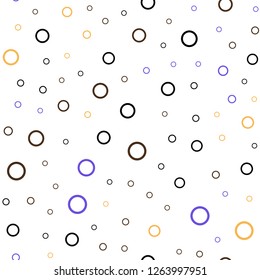 Light Blue, Red vector seamless texture with disks. Abstract illustration with colored bubbles in nature style. Completely new template for your brand book.