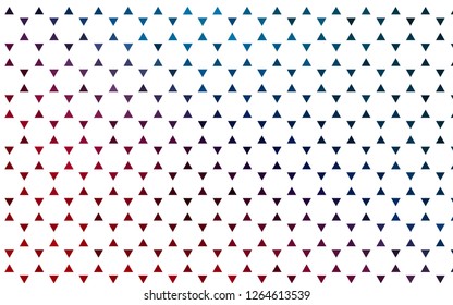 Light Blue, Red vector seamless background with triangles. Beautiful illustration with triangles in nature style. Pattern for design of window blinds, curtains.