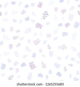 Light Blue, Red vector seamless elegant background with leaves, branches. Leaves, branches in natural style on white background. Template for business cards, websites. Light Blue, Red vector seamless elegant background with leaves, branches. Leaves, branches in natural style on white background. Template for business cards, websites.