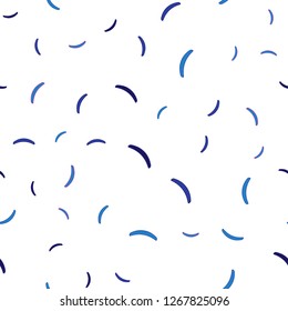 Light Blue, Red vector seamless background with wry lines. A sample with colorful lines, shapes. Elegant pattern for a brand book.