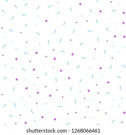 Light Blue, Red vector seamless template with circles, triangles. Glitter abstract illustration with connection of triangle structure. Pattern for design of window blinds, curtains.