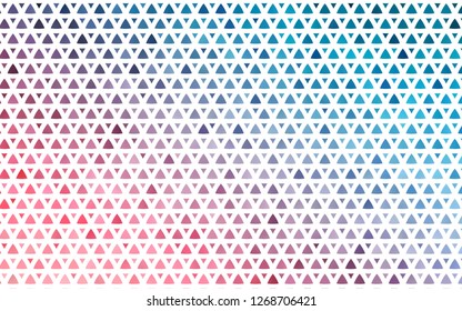 Light Blue, Red vector seamless background with triangles. Abstract gradient illustration with triangles. Trendy design for wallpaper, fabric makers.