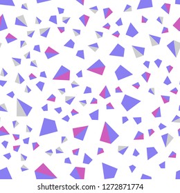 Light Blue, Red vector seamless, isometric background with triangles. Modern abstract illustration with colorful triangles. Pattern for design of fabric, wallpapers.