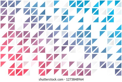 Light Blue, Red vector seamless background with triangles. Decorative design in abstract style with triangles. Design for textile, fabric, wallpapers.