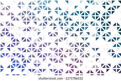 Light Blue, Red vector seamless backdrop with lines, triangles. Glitter abstract illustration with triangular shapes. Pattern for design of window blinds, curtains.
