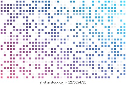 Light Blue, Red vector seamless texture in rectangular style. Abstract gradient illustration with rectangles. Trendy design for wallpaper, fabric makers.
