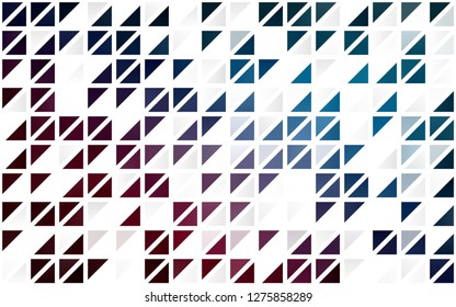Light Blue, Red vector seamless pattern in polygonal style. Decorative design in abstract style with triangles. Pattern for design of fabric, wallpapers.