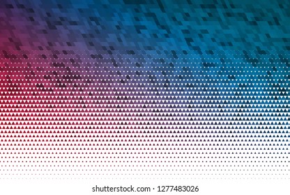 Light Blue, Red vector seamless background with triangles. Beautiful illustration with triangles in nature style. Pattern for design of window blinds, curtains.