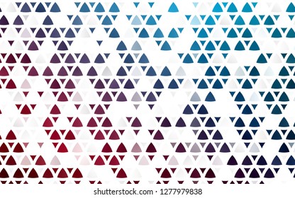 Light Blue, Red vector seamless pattern in polygonal style. Decorative design in abstract style with triangles. Design for textile, fabric, wallpapers.