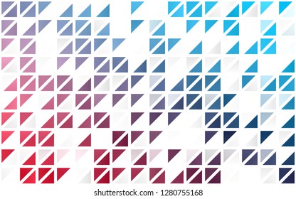Light Blue, Red vector seamless texture in triangular style. Abstract gradient illustration with triangles. Trendy design for wallpaper, fabric makers.