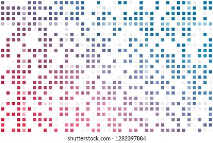Light Blue, Red vector seamless background with rectangles. Glitter abstract illustration with rectangular shapes. Template for business cards, websites.
