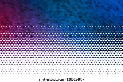 Light Blue, Red vector seamless layout with lines, triangles. Illustration with set of colorful triangles. Pattern for trendy fabric, wallpapers.