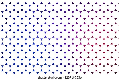 Light Blue, Red vector seamless background with triangles. Abstract gradient illustration with triangles. Pattern for design of window blinds, curtains.